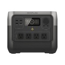 ECOFLOW EcoFlow River 2 Pro | Estación de Energía Portátil 768Wh Litio LFP / 4 AC 800W (Max. 1600W) / 1 USB-C 100W / 3 USB -A 12W / Cargador de Coche 10A, 126W Max. / Conectividad WiFi y Bluetooth (App) / Carga Solar 220W Max.