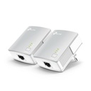 TPLINK Kit Adaptador Powerline Ethernet, tecnologia HomePlug AV, 500Mbps, Plug and Play, hasta 300 M dentro de casa, 1 Puerto 10/100 Mbps y tamaño ultra compacto