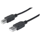 Cable para Dispositivos USB B Manhattan 1 M.