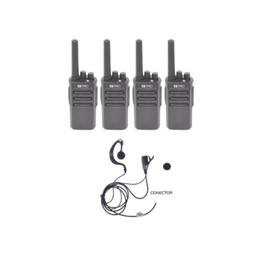 [TXPRO_TX600DUOKIT] TX PRO Kit de 2 radios TX600DUO con 4 TXEHK