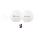 Cambium Networks Enlace completo de 2 radios FORCE4600C con antenas NP6 (32 dBi), rango de frecuencia extendida (5.7 a 7 GHz), Jumpers y Cinta para fusión incluidos 