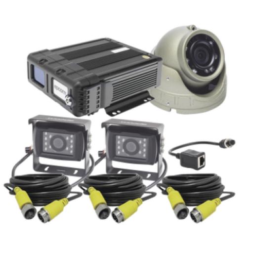 Epcom KIT DVR PARA VEHICULO /  INCLUYE /  CÁMARAS PARA INTERIOR /  CÁMARA PARA EXTERIOR, / 2MP AHD /  CABLES EXTENSORES / ADAPTADOR LAN.