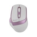 Getttech MOUSE GETTTECH INALAMBRICO SILENCIOSO ERGONOMICO BLANCO Y ROSA  6 BOTONES 1600 DPI 2.4G+BT GGM-STDBW-01-PK