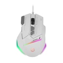 Getttech MOUSE GETTTECH GAMING ERGONOMICO BLANCO 7200 DPI 3M CLICS 125 HZ RGB GPM-RGBWR-G1-WH