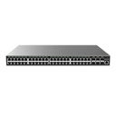 Grandstream Networks Switch Gigabit PoE+ Administrable / 48 puertos 10/100/1000 Mbps + 6 Puertos SFP+ / Hasta 400W / Compatible con GWN Cloud.