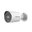 Hikvision Digital Technology [Dual Light + 2 Micrófonos Integrados] Bala IP 4 Megapixel / Lente 2.8 mm / 40 mts Luz Blanca + 40 mts IR / ACUSENSE / Exterior IP67 / WDR 120 dB / PoE / ONVIF / Micro SD / Metal / ACUSEARCH