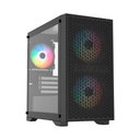 BALAMRUSH GABINETE BALAM RUSH (BR-938853) CARBONO AIRCOOL 4000A,MICRO ATX,1*USB 3.0,PANEL MESH,3 FAN,NEGRO