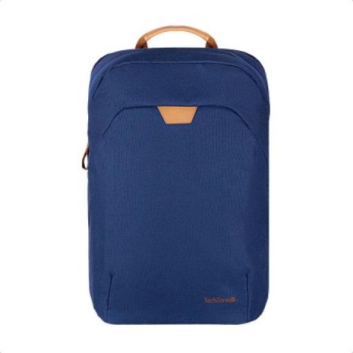 15.6 IN TECHZONE ECHO HERO BACK PACK OF RECYCLED MATERIALS BLUE