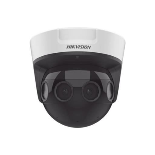 Hikvision Digital Technology PanoVu Series / Vista Panorámica 180° / 8 Megapixel en Total / 4 Lentes 2.8 mm (2 Megapixel) / 20 mts IR EXIR / Exterior IP67 / IK10 / 12 Vcc / PoE+ / MicroSD