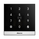 AKUVOX Teclado de Control de Acceso Inteligente / Administración 100% en la Nube / Interfaz WEB / POE / Lector Prox 125 kHz / MIFARE 13.56MHz / NFC / APP Smart Plus / Control de 1 Puerta / PIN Para Visitas