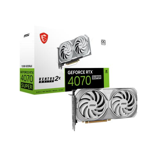 Tarjeta de video MSI GeForce RTX4070 SUPER 12G VENTUS 2X WHITE OC 12GB