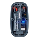 Vorago MOUSE VORAGO INALÁMBRICO BT 1,600 DPIS RECARGABLE TRANSPARENTE MO-415