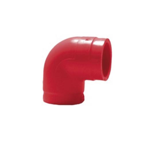Safe Fire Detection Codo de 90 ° Para Tubería de Aspiración │ Paquete Con 10 Piezas
