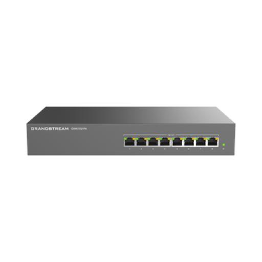 Grandstream Networks Switch PoE+ Gigabit No Administrable / 8 puertos 10/100/1000 Mbps / 8 puertos PoE+ /  hasta 145W
