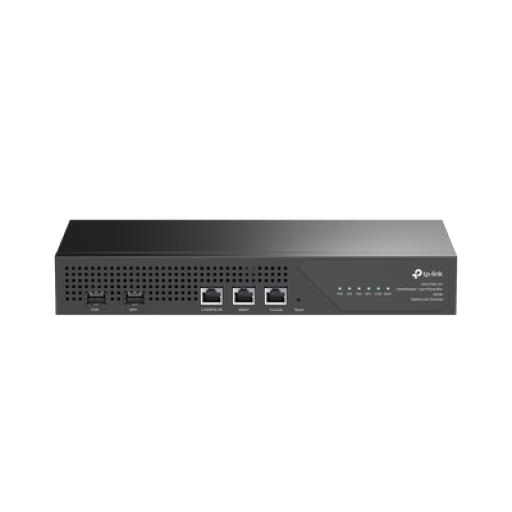 TPLINK Delta Stream - OLT de 1 puerto GPON / Conexión de hasta 128 ONUs / 1 Puerto 2.5 Gigabit RJ45 Uplink PoE/  1 Puertos SFP+ Uplink / Fuentes Redundantes AC- PoE at / Administración desde la nube (DPMS)