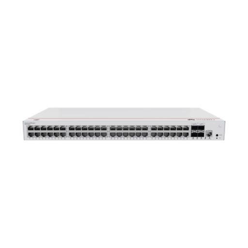 Huawei Switch Gigabit Administrable PoE Capa 3 / 48 puertos 10/100/1000 Mbps (PoE) / 4 Puertos SFP Uplink / 380W / PoE Perpetuo / iStack / Administración Nube Gratis