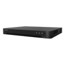 Hikvision Digital Technology DVR 16 Canales TURBOHD + 16 Canales IP / 8 Megapixel (4K) / Audio por Coaxitron / ACUSENSE / Reconocimiento Facial / 2 Bahías de Disco Duro / Salida de Video en 4K / H.265+ / Alarmas I/O
