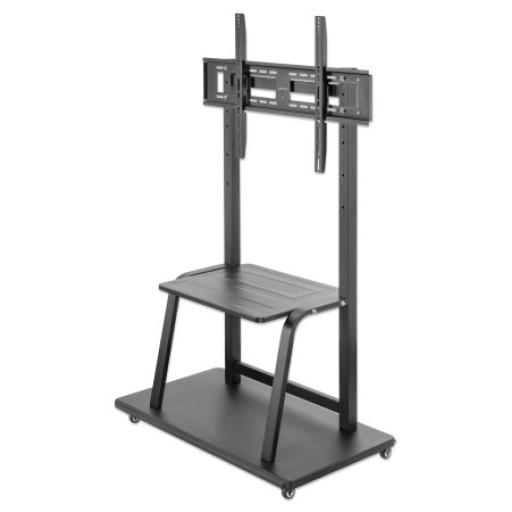 [MANHATTAN_462334] Soporte para TV de ultra alta resistencia con ruedas Manhattan.
