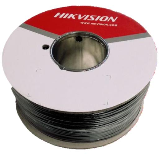 Hikvision Digital Technology Cable Coaxial Siames (Mini RG59) + Alimentación / 90 Metros de Distancia / CCA / Soporta 1080p (2 Megapixel) hasta 4K (8 Megapixel)  / Uso Interior y Exterior 