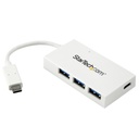 StarTech.com HUB CONCENTRADOR USB 3.0 4 PUER TOS USB C Y USB A BLANCO