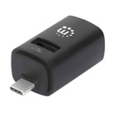 Hub USB-C con 3 puertos USB-A, 1 USB 3.0 y 2 USB 2.0 Manhattan.