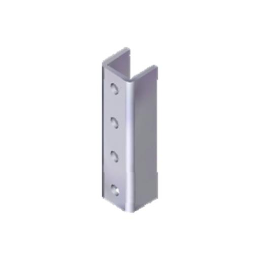 ANCLO Herraje Cople Para Unicanal 4 X 4 cm de 4 Perforaciones.