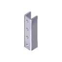 ANCLO Herraje Cople Para Unicanal 4 X 4 cm de 4 Perforaciones.