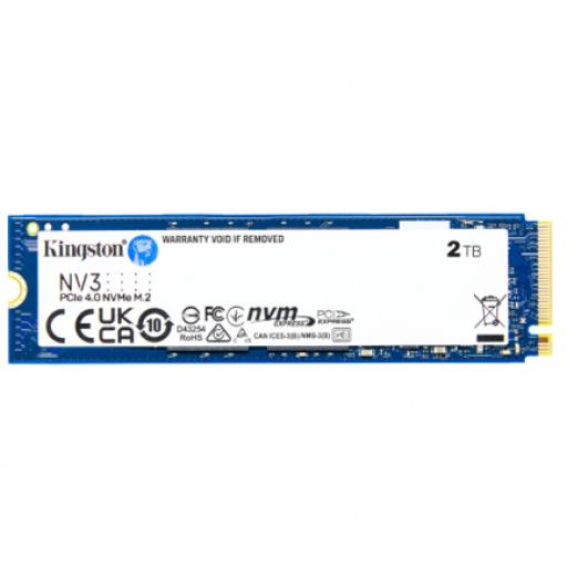 Kingston technology UNIDAD SSD M.2 KINGSTON 2TB (SNV3S/2000G) NV3, PCIE 4.0, NVME, 2280