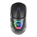Game Factor MOUSE GAME FACTOR CARCASAS INTERCAMBIABLES 2.4G+BT P3395 26K DPI RGB NEGRO (MOW700-BK)