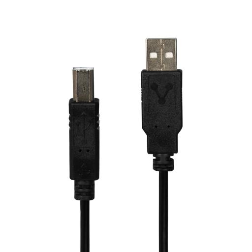 Vorago CABLE VORAGO PARA IMPRESORA USB/AB 2.0 1.8 MTS NEGRO (CAB-AB018)
