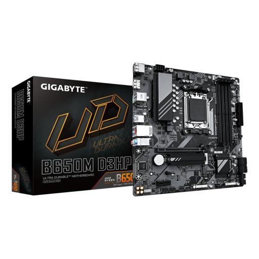 MOTHERBOARD GIGABYTE  (B650M D3HP) SOCKET AM5, 4*DDR5 7600MHZ, HDMI, DP, MICRO ATX