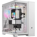 GABINETE CORSAIR (CC-9011270-WW) ICUE LINK 6500X RGB,BLANCO,CRISTAL TEMPLADO,MED-TORRE,SIN FUENTE