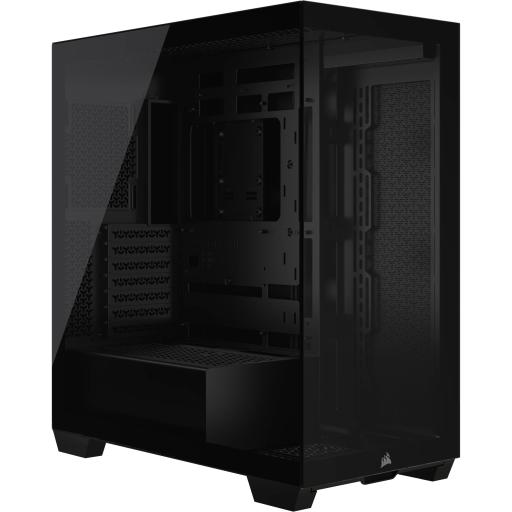 GABINETE CORSAIR (CC-9011276-WW) 3500X,NEGRO,CRISTAL TEMPLADO,MED-TORRE,SIN FUENTE