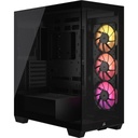 GABINETE CORSAIR (CC-9011280-WW) ICUE LINK 3500X RGB,NEGRO,CRISTAL TEMPLADO,MED-TORRE,SIN FUENTE