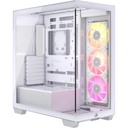 GABINETE CORSAIR (CC-9011281-WW) ICUE LINK 3500X RGB,BLANCO,CRISTAL TEMPLADO,MED-TORRE,SIN FUENTE