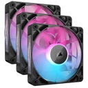 VENTILADOR P/GABINETE CORSAIR (CO-9051018-WW) ICUE LINK RX120 RGB,3 FAN,120MM,NEGRO