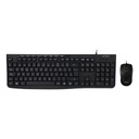 KIT TECLADO Y MOUSE ALAMBRICO ACTECK (AC-939928) MK455,USB,105 TEC,1600 DPI,NEGRO