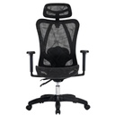 SILLA ERGONOMICA ACTECK (AC-940283) FLOE PLUS EC727,INCLINACION 135,PESO 120KG,PISTON CLASE 3.NEGRO