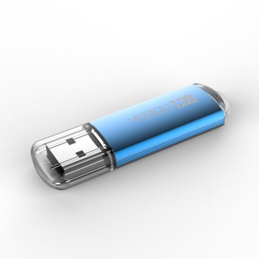 MEMORIA USB VERICO (1UDOV-M4SE83-NN) 8GB WANDERERVM04L, METALICO AZUL, USB2.0