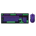 Stylos KIT MOUSE Y TECLADO GAMER XZEAL /MECANICO /MORADO - VERDE/ USB/ RGB