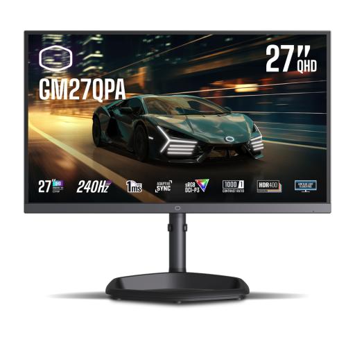 MONITOR LED COOLER MASTER 27"(CMI-GM27QPA-US)2560X1440 IPS QHD RGB,240HZ,1MS,PLANO,1*DP,2*HDMI,NEGRO