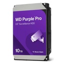 Western Digital Disco Duro Purple Pro de 10 TB / 7200 RPM / Optimizado para Soluciones de Videovigilancia con Analiticos (Meta Data) / Uso 24-7 / 5 Años de Garantia