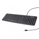 Steren Teclado Steren Alámbrico USB con 105 Teclas Color Negro