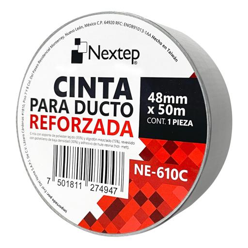 [NEXTEP_NE-610C] Nextep Cinta Para Ducto Nextep Reforzada 48mm x 50mts