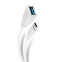 Steren Adaptador Plug USB C a Jack USB 3.0