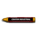 Dixon Crayón de Cera Industrial  Dixon Amarillo Caja con 10 Piezas