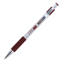 Zebra Boligrafo F-301 grip punto fino tinta vino cuerpo de acero caja c/12