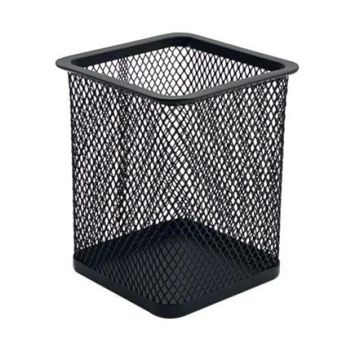 [NEXTEP_NE-158F] Nextep Porta Lapices Nextep Cuadrado Mediano Malla Metalica 8x8x9.7cms
