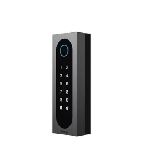 AKUVOX Control de Acceso Slim Akuvox A08S / Aluminio y Vidrio Templado / IP65 & IK09 / Capacidad para 20,000 Tarjetas / Métodos de Acceso Multi (QR, Bluetooth, PIN, RFID) / Soporta Wiegand / 1 Salida de Relay