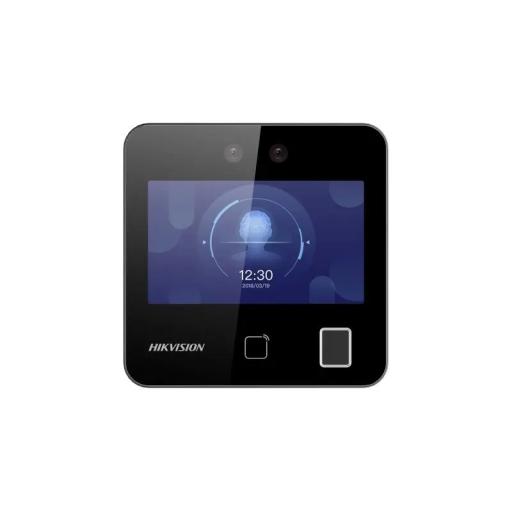Hikvision Digital Technology Terminal Min Moe WiFi / Touch de Reconocimiento Facial y Huella con Batería de Respaldo Incluida / ASISTENCIA y Control de ACCESO / 1500 Rostros y 3,000 tarjetas /  Lee códigos QR / Videoportero / Detección de Cubrebocas
